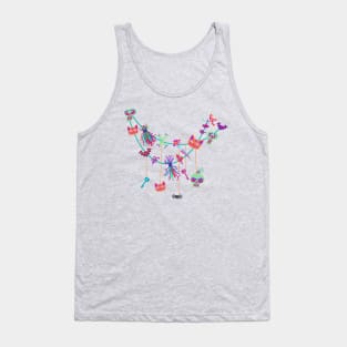 Spooky Neon Garland Tank Top